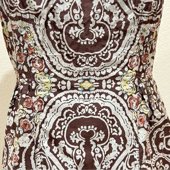 Free People Cream Folklore Dress in Espresso Brown Size 4 - Picture 6 of 16